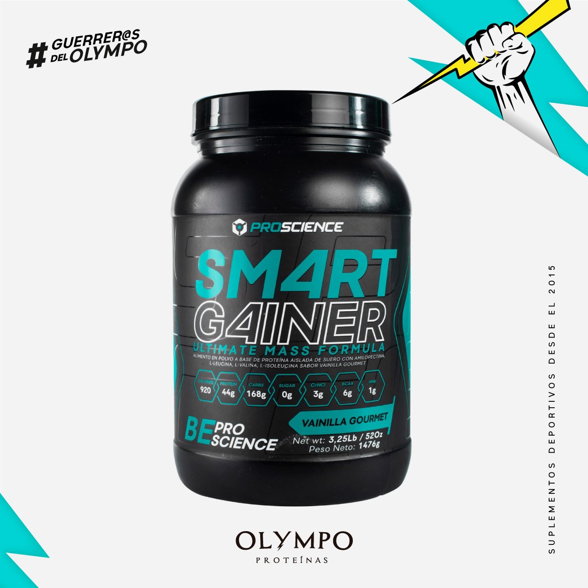 SMART GAINER 3 lb Proscience Labs - Imagen 2