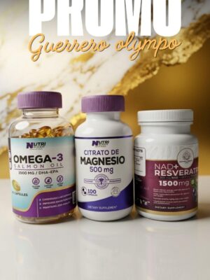 Combo Omega-3 + Citrato de Magnesio + NAD+ Resveratrol